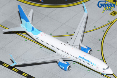 Gemini Jets Pobeda Airlines Boeing 737-800 VP-BQG Flugzeug Maßstab 1:400 GJPBD2119
