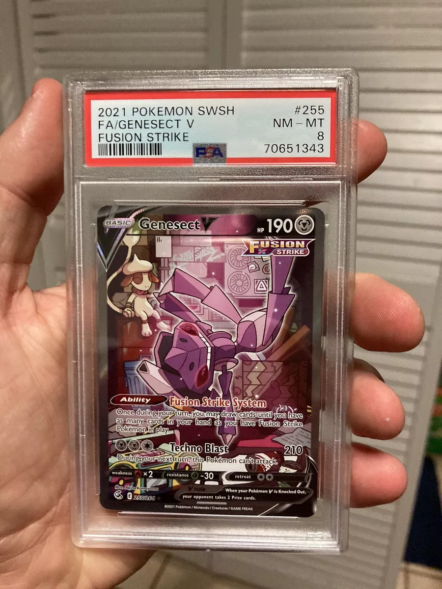 Pokemon - Fusion Strike - Genesect V - 255/264 - Full ART -NM/M - New *ALT  ART*