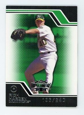 2008 Topps Triple Threads Rich Harden 136/240 Emerald #36
