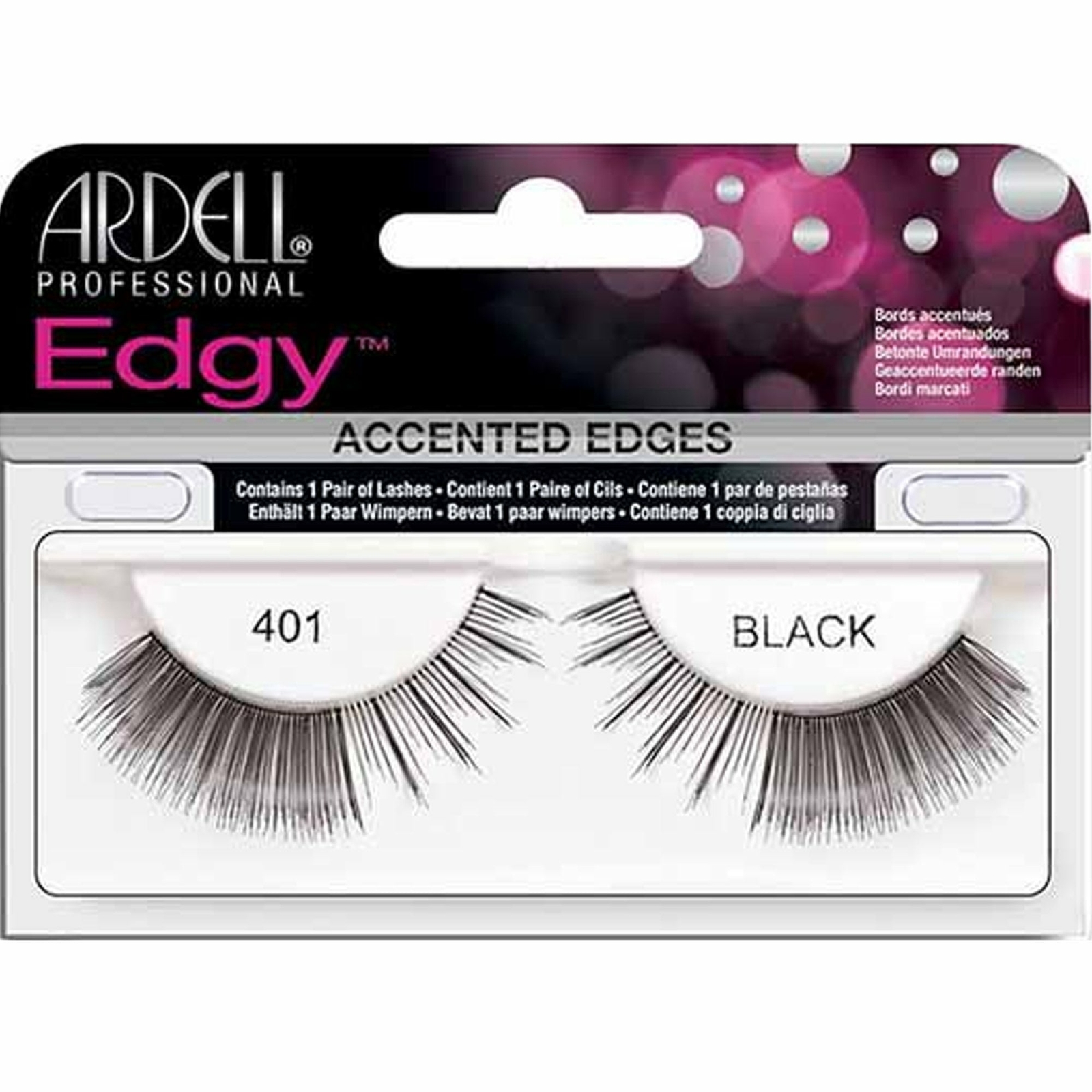 Ardell Edgy False Eyelashes - Black 401 (61466)