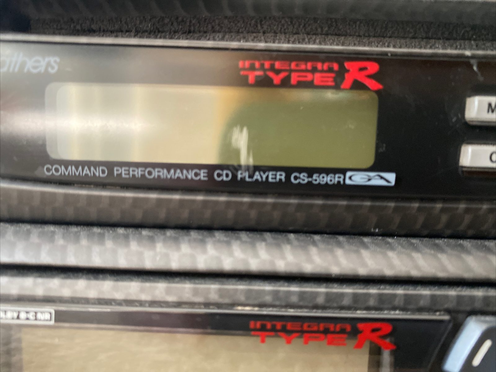 Honda INTEGRA TYPE R OEM DC2 GATHERS Carbon fiber Stereo Factory Double