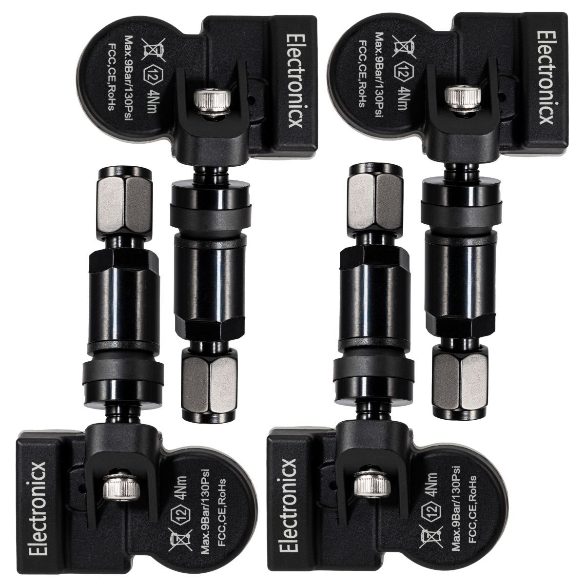 Flydida TPMS Reifendrucksensoren - 4er Set Für Ford Ecosport, Fiesta, Focus, Mondeo