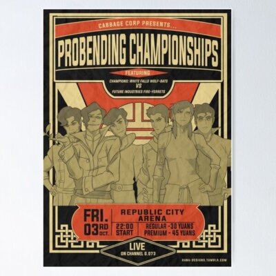 NEW! Best Design Probending Poster