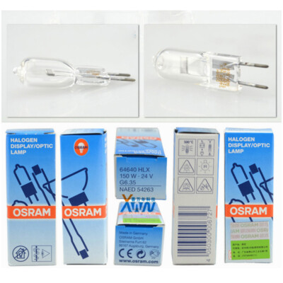 Osram 64640 HLX Lamp 24V 150W G6.35 For Surgical Video Projector Microscope  BAZ