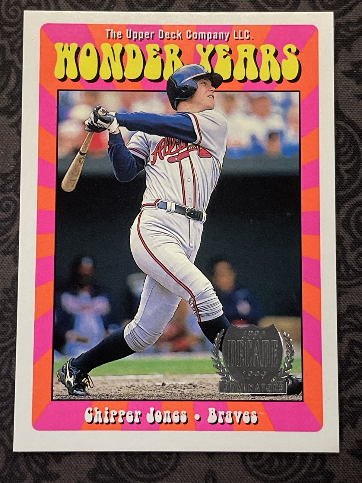 1999 Upper Deck - Wonder Years Double #WY15 Chipper Jones /2000 - Awesome Card!