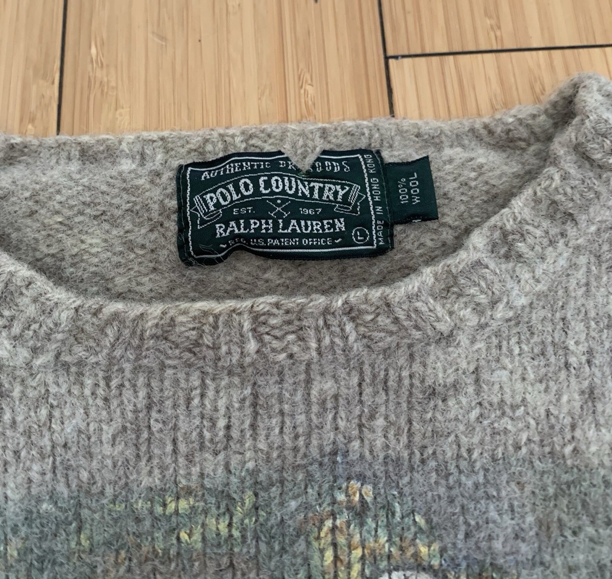 Vintage Polo Country Ralph Lauren Sportsman Sweater Front