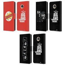 OFFICIAL THE BIG BANG THEORY BAZINGA LEATHER BOOK CASE FOR MOTOROLA PHONES
