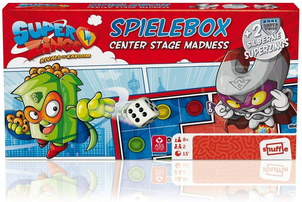 Superzings 22510002 - Spielebox Gioco di Società Gioco da Tavola Gioco Bambini - Immagine 2 di 4
