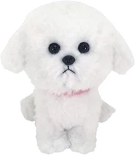 Sun Lemon Pups! Bichon Frise Puppy Plush Toy (S) 15cm Stuffed Animal Dog Japan 