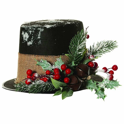Adult Mens Black Top Hat Caroler 