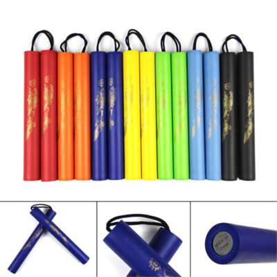 YUANHenry Rubber Foam Nunchakus for Kids//Beginner Practice Rubber Foam Nunchakus for Kids//Beginner Practice Black 1 Pack