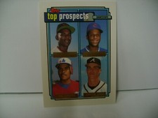 CHIPPER JONES 1992 TOPPS GOLD TOP PROSPECTS #551