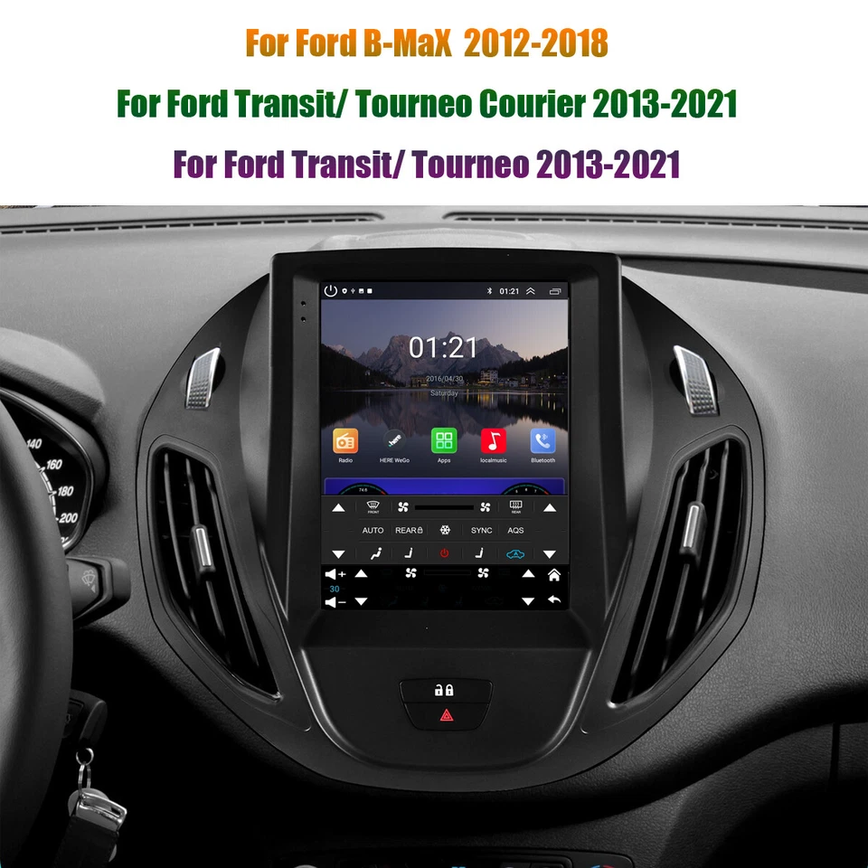 9.7"für Ford Transit Tourneo Courier 2013-2021 Android Auto Navigation Autoradio - Bild 3 von 4