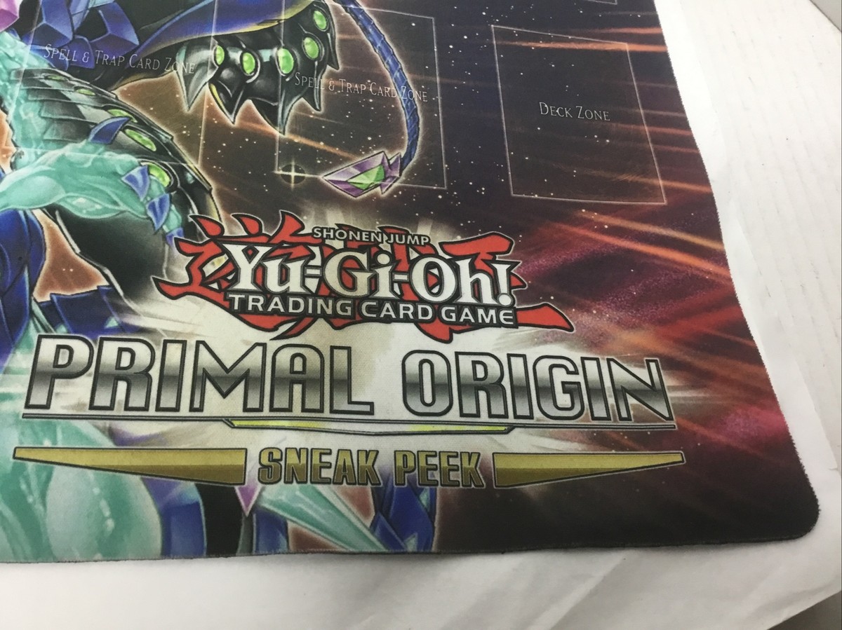 Vintage YUGIOH Game Mat Primal Origin Sneak Peak Konami 14X24” | eBay