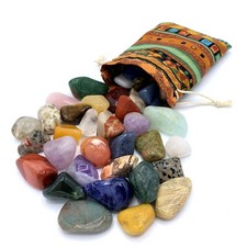 Edelstein Set | Bunter Mix an natürlichen Trommelsteinen | Echte Edelsteine