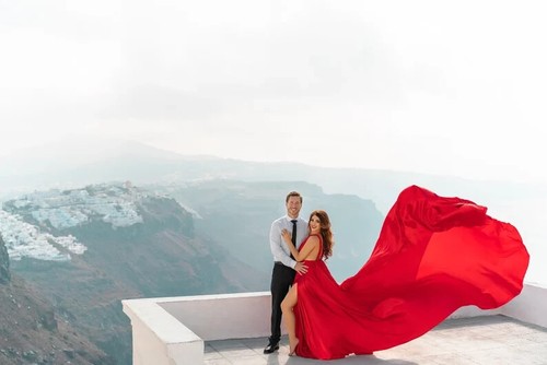 Long Flying Dress | Flying Dress for Photoshoot| Long Train Dress | Photoshoot - Picture 2 of 10