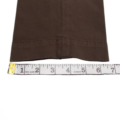 Incotex NWT Chinos / Casual Pants Size 52 (36 US) In Solid Brown Cotton Blend - Picture 8 of 14