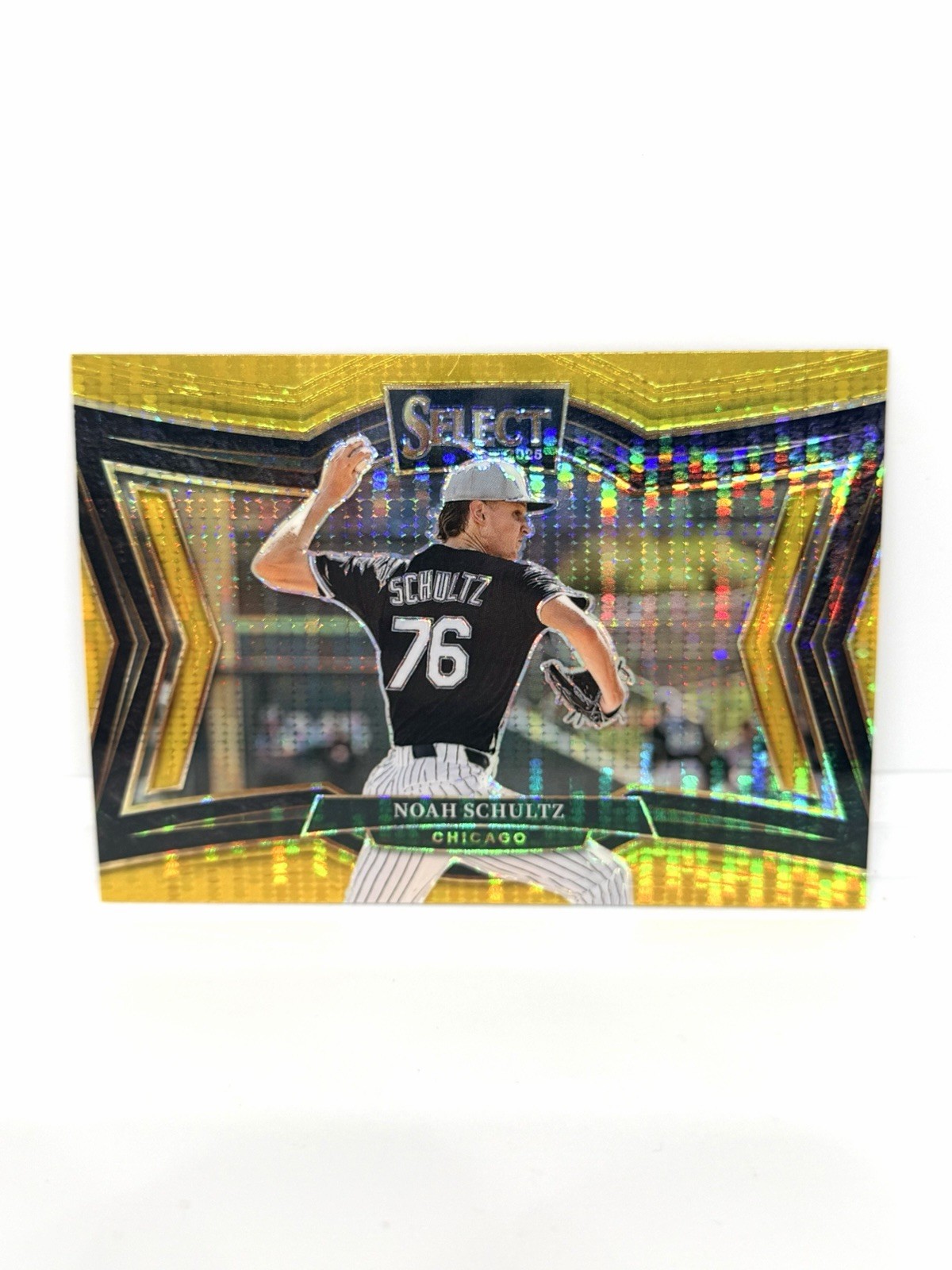 NOAH SCHULTZ 2025 Select Gold Pulsar Prizm 10/10 Diamond Level White Sox #260
