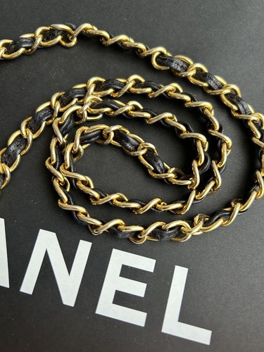 CHANEL Matelasse Fringe Chain Shoulde Bag Umhängetasche schwarz Lammleder - Bild 20 von 24