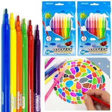 20 Pc Washable Markers Classic Color Brilliant Assorted Colors Fine Tip Line Art