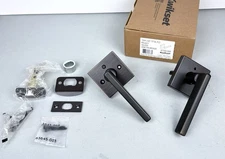 Kwikset 730HFLSQT-11P Halifax Privacy Door Lever Set with Sq Rose. Venetian Bron