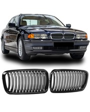 KÜHLERGRILL NIEREN EINZELSTEG GRILL FÜR BMW 7ER E38 1994-2001 GLANZ SCHWARZ
