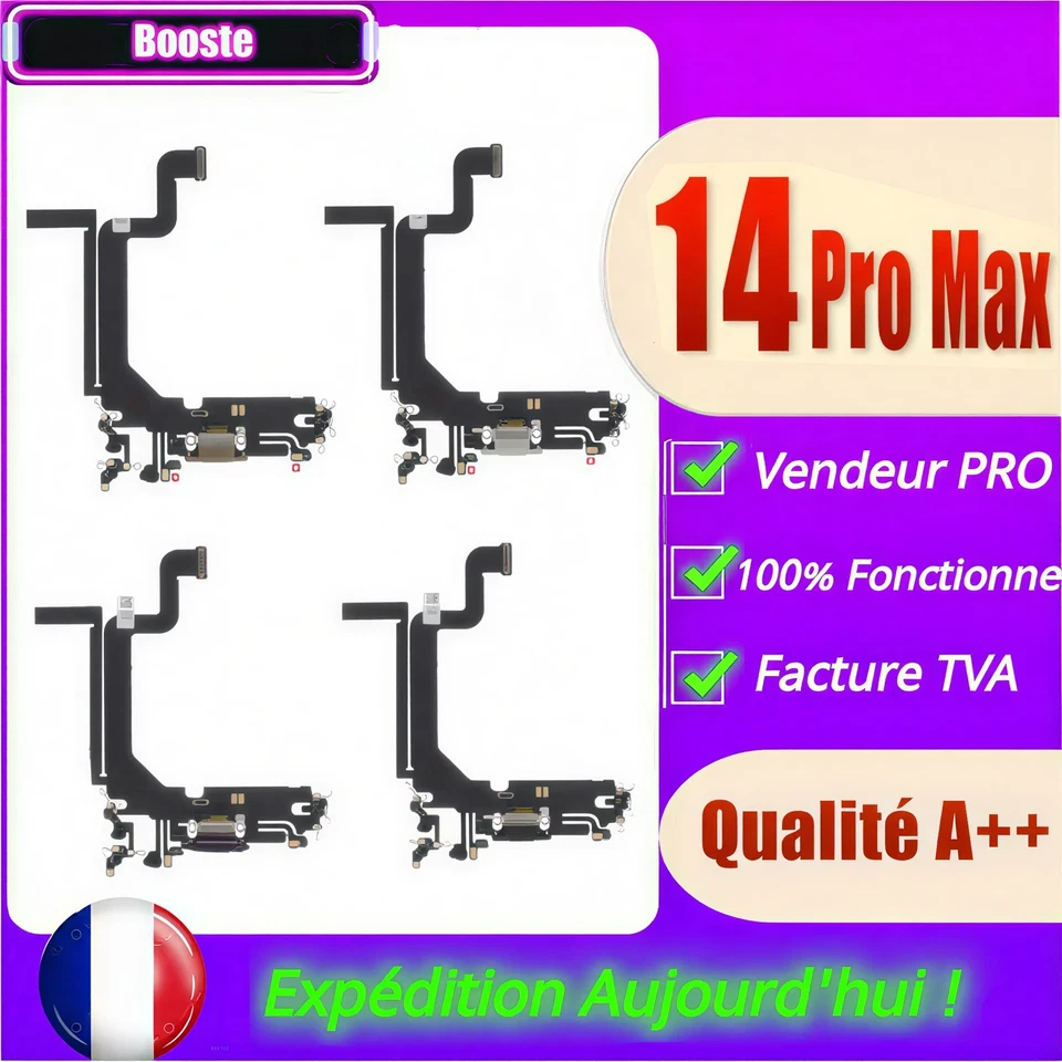 🇫🇷 Connecteur De Charge Dock Port Compatible Pour Apple iPhone 14 Pro Max ✅ - Photo 1/1