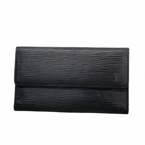 Louis Vuitton Epi Portefeuille International Tri Fold Wallet  M63382 Authentic