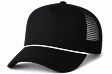 5-Panel High Crown Mesh Back Trucker Hat