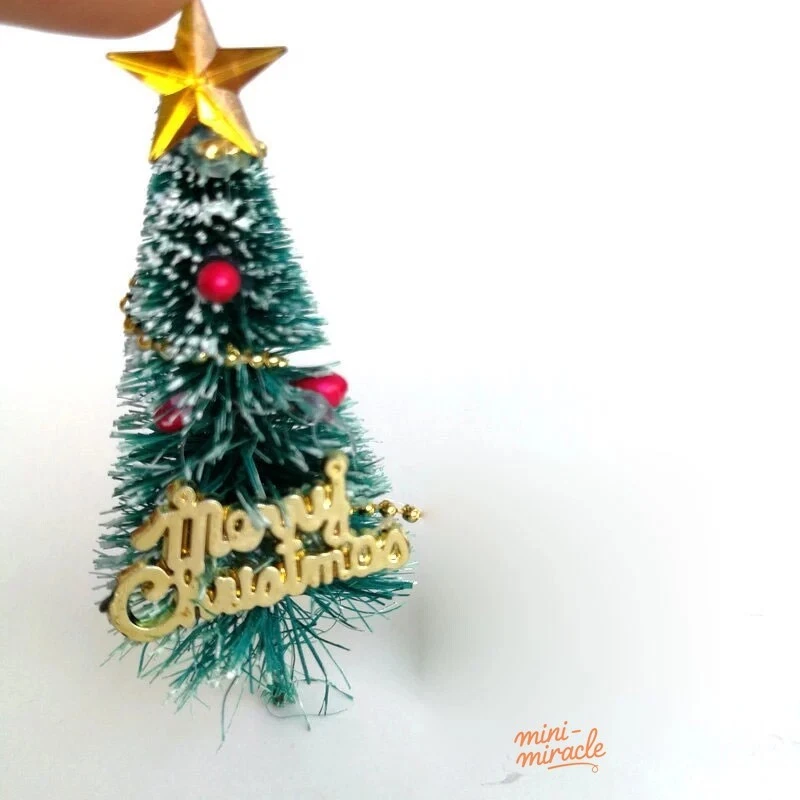 3PC HO/OO 1:87 Scale Miniatures Lot Christmas Trees Scenery Decor Holiday Snow - Image 3 of 4