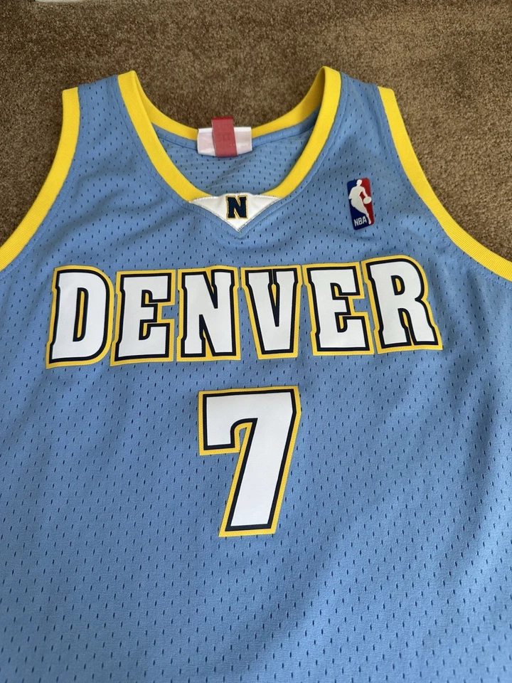 Camiseta deportiva Mitchell & Ness Denver Nuggets Chauncey Billups para hombre XXL azul Foto 4 de 4