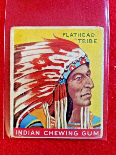 NON SPORT CARD  R-73 1933 Goudey Indian Gum #9 FLATHEAD TRIBE VG