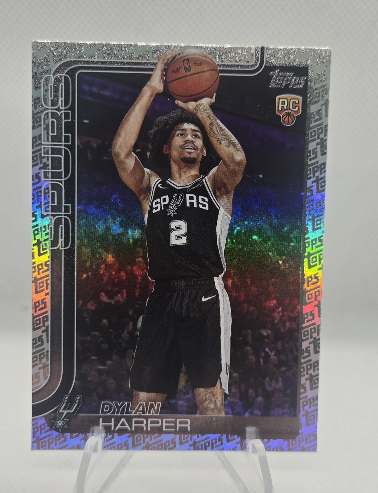 2025-26 Topps - Dylan Harper #202 Topps Foil Pattern (RC)