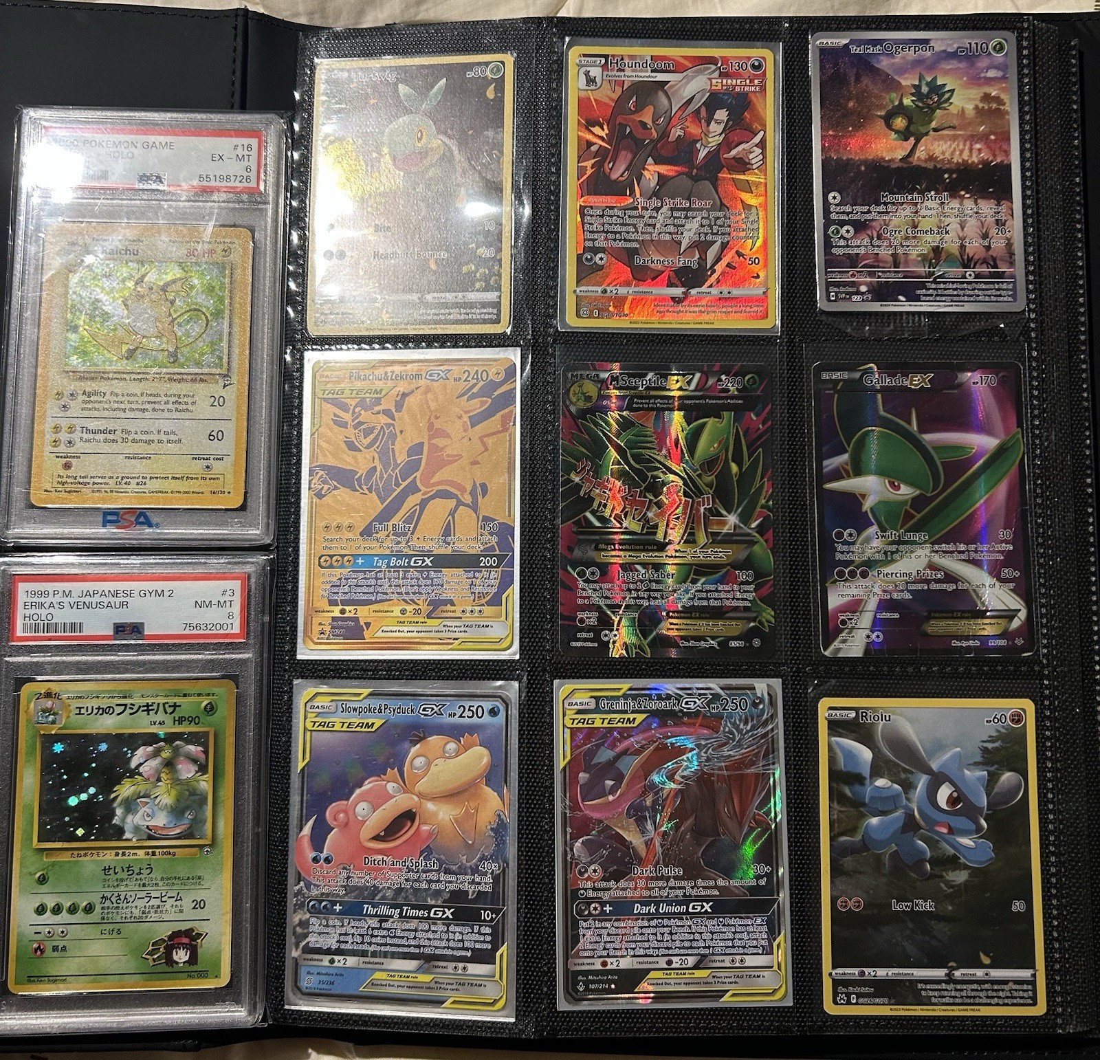 Binder Collection of Pokemon Cards Psa Card Included For Investors Or Beginners