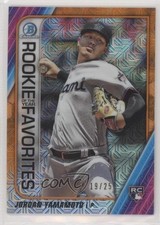 2020 Bowman Mega Box Orange Mojo Refractor 19/25 Jordan Yamamoto #ROYF-JY RC 4k8