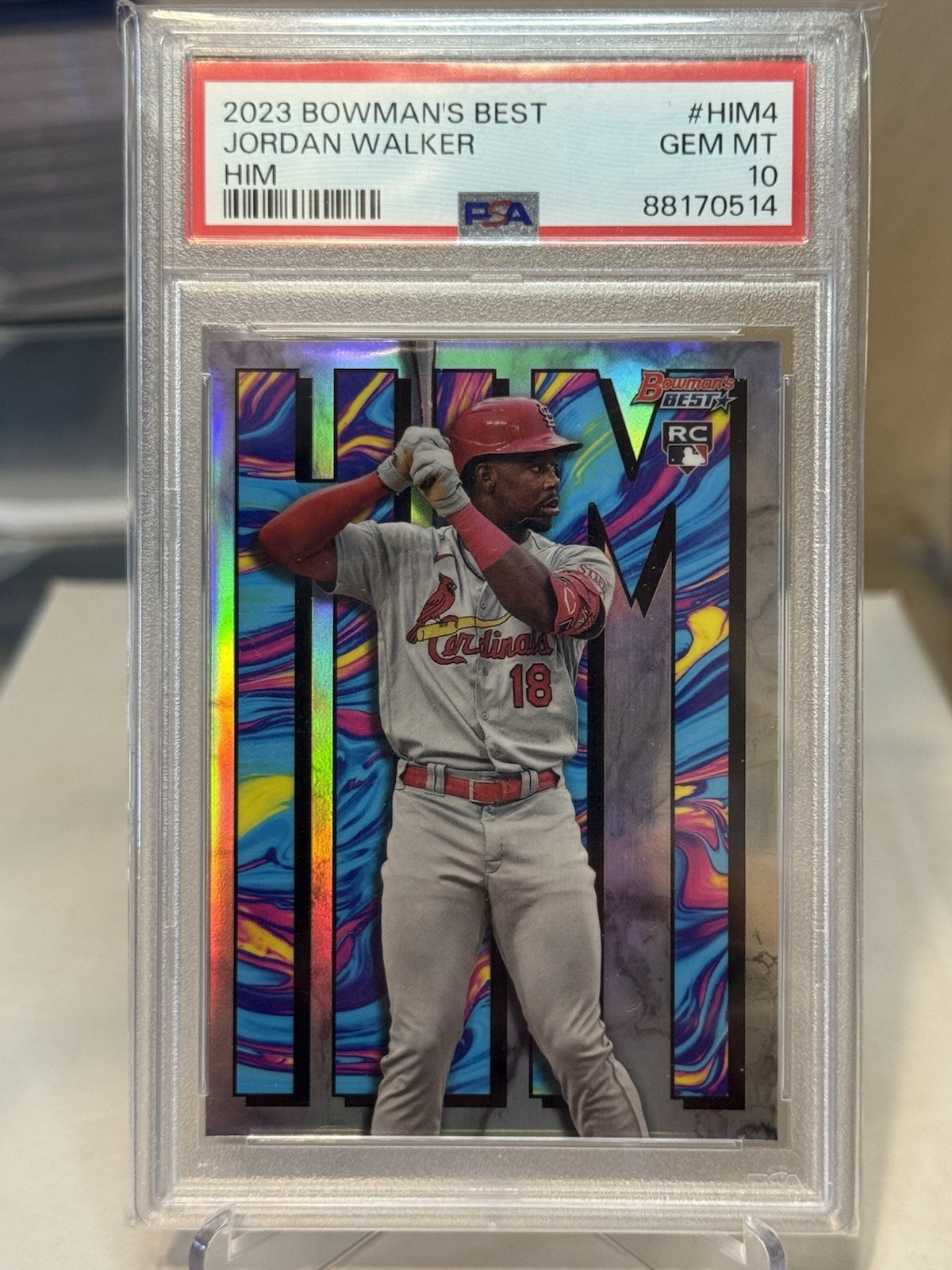 2023 Bowman's Best Jordan Walker HIM PSA 10 RC SSP Case Hit Cardinals 🔥🔥