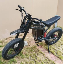 Electric Dirt Bike 1500W 60V 30AH E-bike 20'' E-Motorcycle for Teens Adults USED