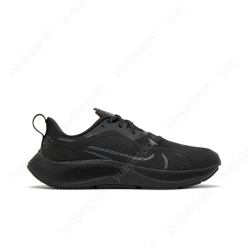 Nike Air Zoom Pegasus 37 Shield Mens Running Shoes Black Neon DA7560-991 8.5 Nike Air Zoom Pegasus 37 Shield Black | eBay main image 3