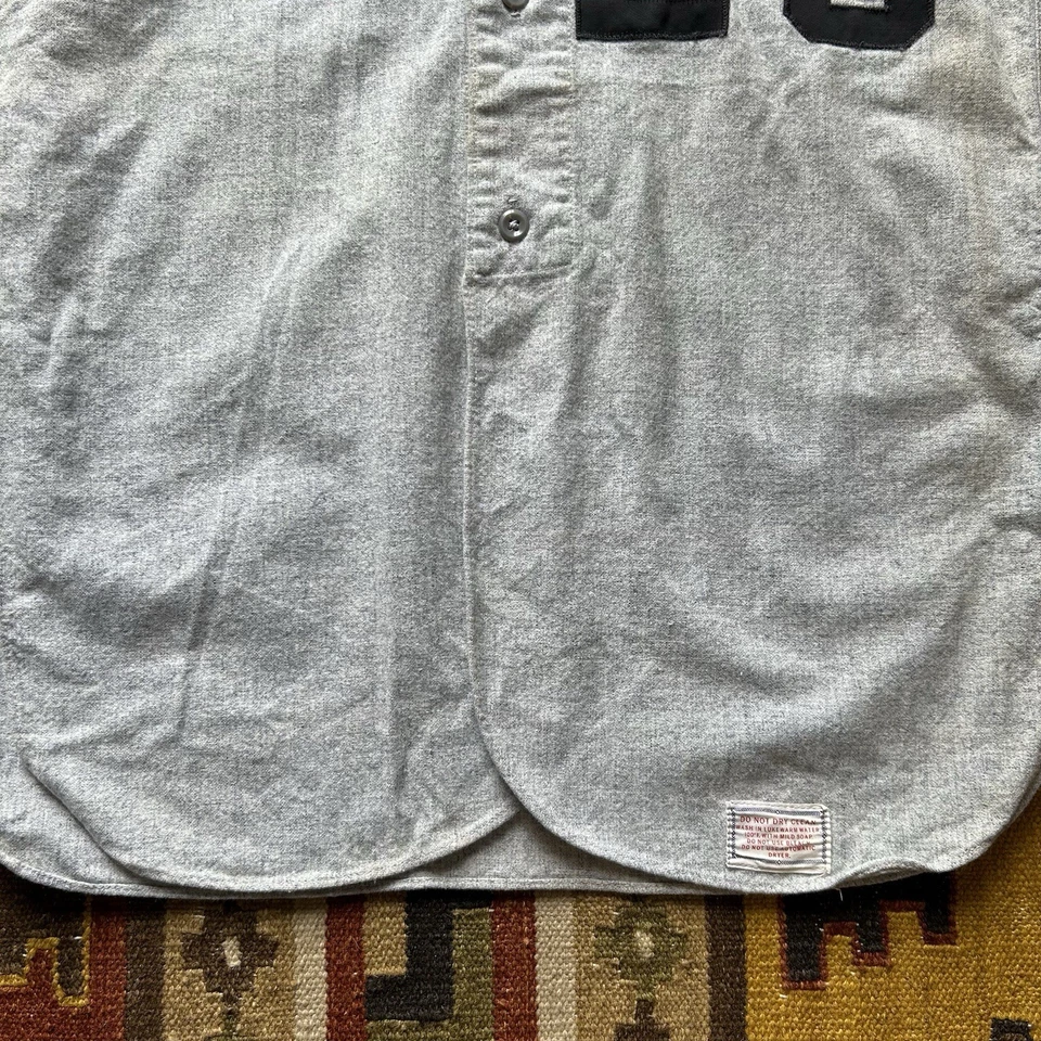 Винтажная шерстяная футболка 1950-х Rawlings для бейсбола/софтбола размер 42 без рукавов  - Изображение 3 из 4