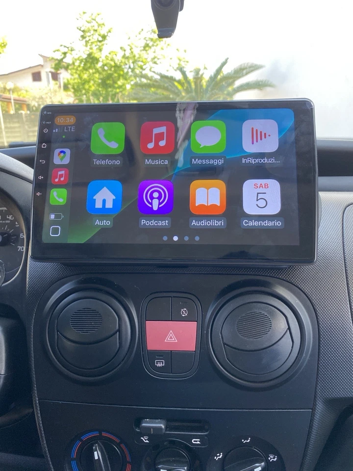Autoradio Tablet Touch  Android Fiat Fiorino Qubo Carplay Bluetooth Wifi USB - Immagine 3 di 4