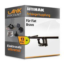 Für Fiat Bravo 04.2007- AUTO HAK Anhängerkupplung abnehmbar + 13polig E-Satz NEU