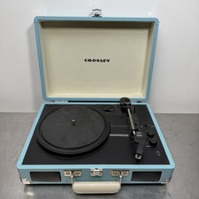 CROSLEY Bluetooth Portable Suitcase Turntable Vinyl LP Record Player CR8005D-TU