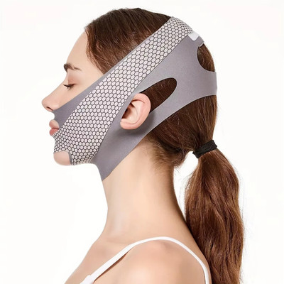 Face Slimming Bandage V Line Face Shaper Double Chin Reducer Face Lifting Belt a