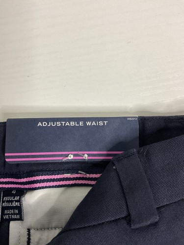 Nautica Girls School Uniform Navy Blue Pants Adjustable Waist Size 4 Regular - Picture 10 of 16