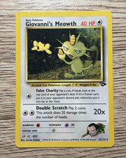 Pokemon TCG Giovanni's Meowth 43/132 Gym Challenge 1999 Unlimited 40 MP on eBay