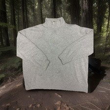 ORVIS Men's Large Gray Quarter Zip Pullover Sweatshirt Size XXL