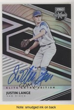 2020 Panini Elite Extra Edition Signatures Justin Lange #34 Auto READ 1u6