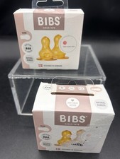 NEW BIBS Bottle Nipples Slow Flow 2-Boxes Round Silicone