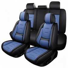 For Toyota Tacoma Full Set Leather Seat Covers Front Rear 5-seat Cushion Pad Mat