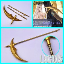 Azur Lane HMS Scylla Handmade Cosplay Sickle Weapon Wand Staff EVA Prop 180cm